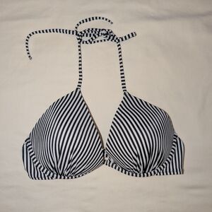 Shade & Shore Black and White Halter Bikini